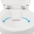 Stand-WC | Spülrandlos | Tiefspüler | Abgang waagerecht | Weiß | Toilette | Spülrandloses WC | Klo | Stand-WC | Randlos - 