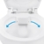 Wand-WC-Set Jonas | Spülrandlos | Inklusive WC-Sitz | Tiefspüler | Weiß | Spülrandlose Toilette | Spülrandloses Hänge-WC | Hängetoilette | Hygiene Plus | einfache Reinigung - 